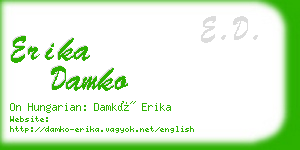 erika damko business card